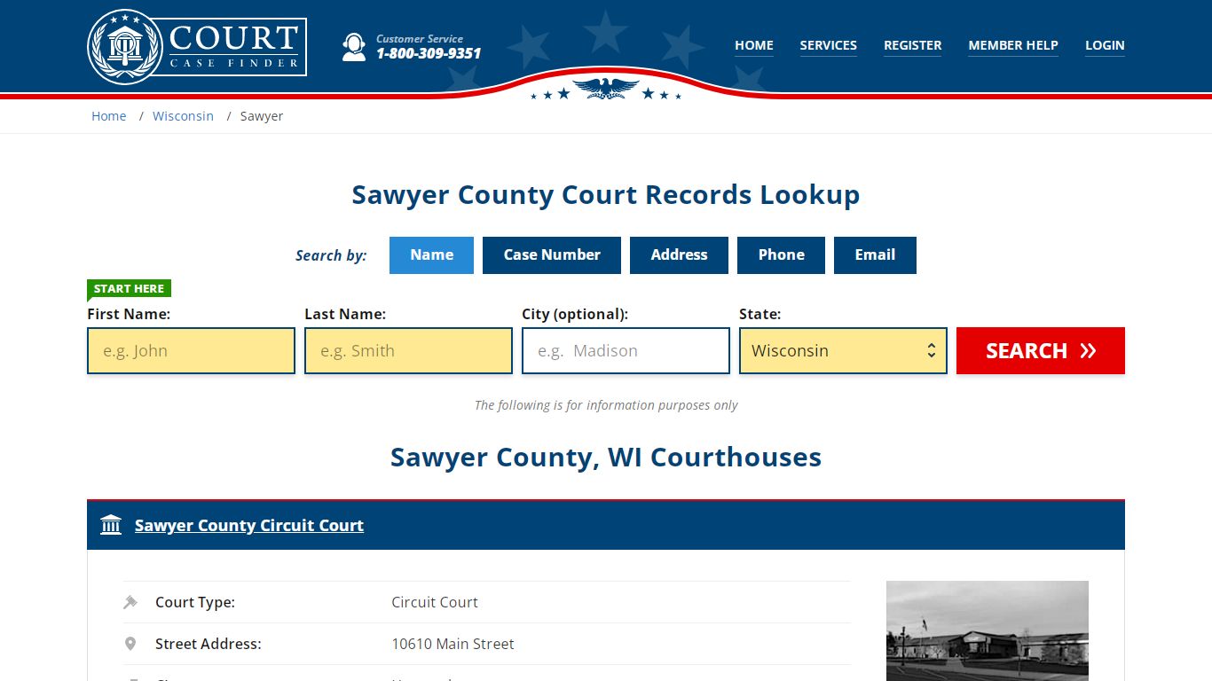 Sawyer County Court Records | WI Case Lookup